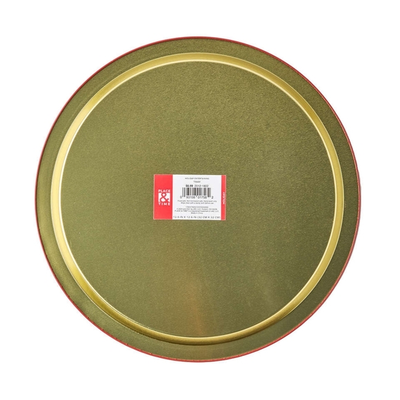 13" Christmas North Pole Cookie Tray by Place & Time ( 4 Trays) ships same day. - Picture 2 of 2